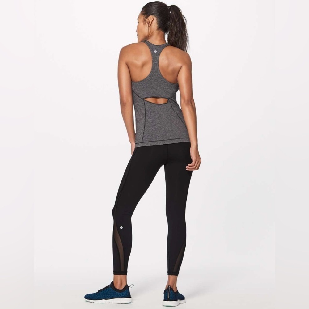 Lululemon In Training Tank in Heathered Black - Picture 2 of 6